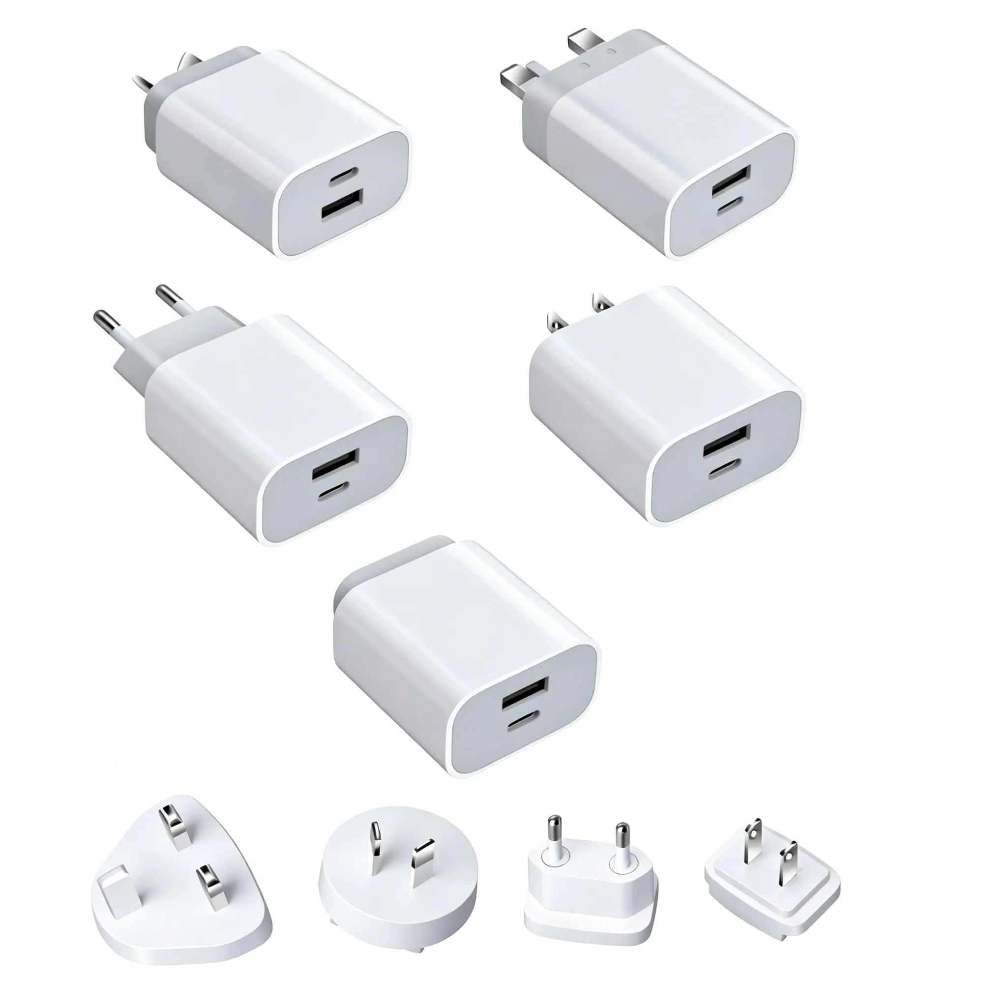 PD18CA 18W USB-C Charger with USB-A dual port design