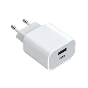 PD20CA 20W PD Charger with USB-C and USB-A dual ports