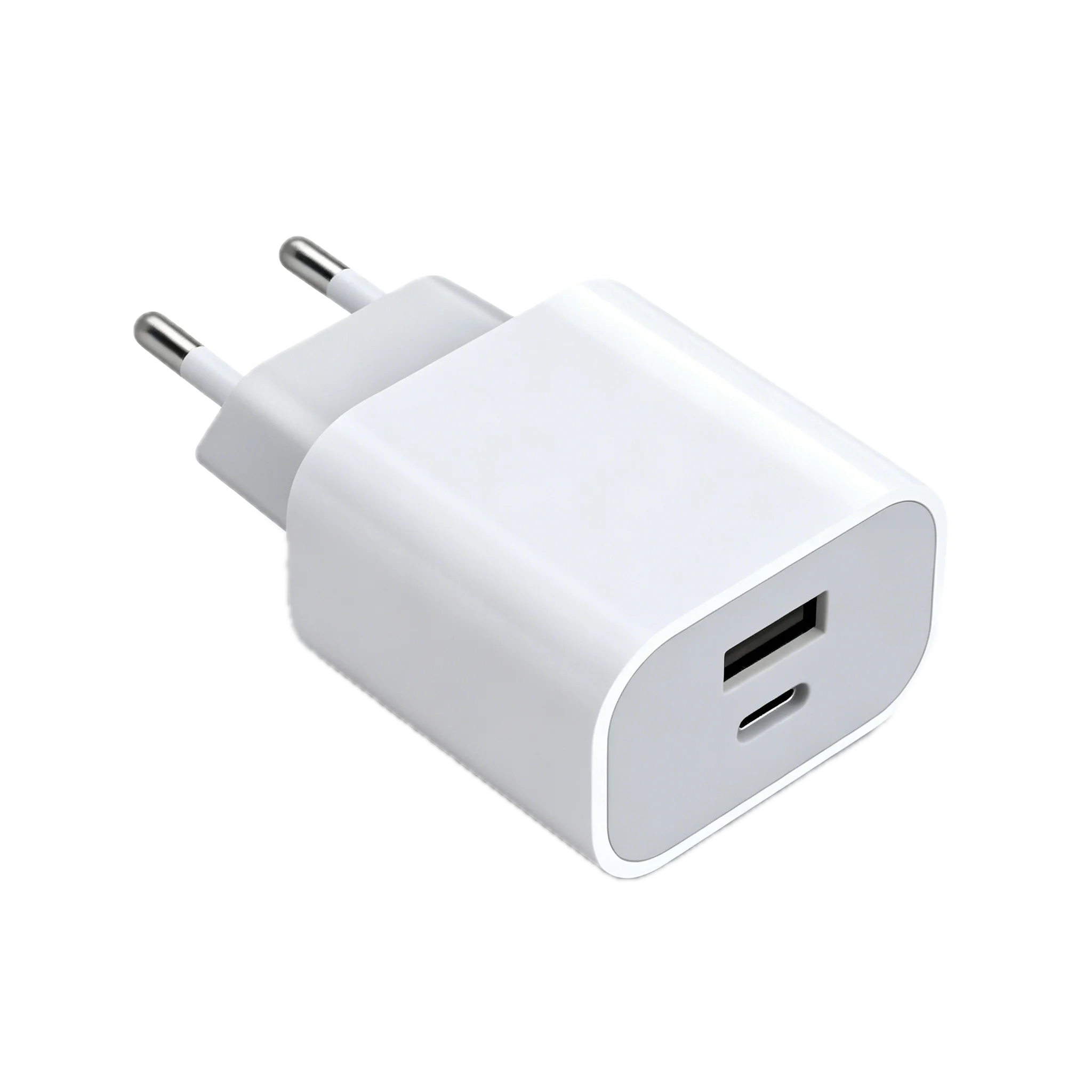 PD20CA 20W PD Charger with USB-C and USB-A dual ports