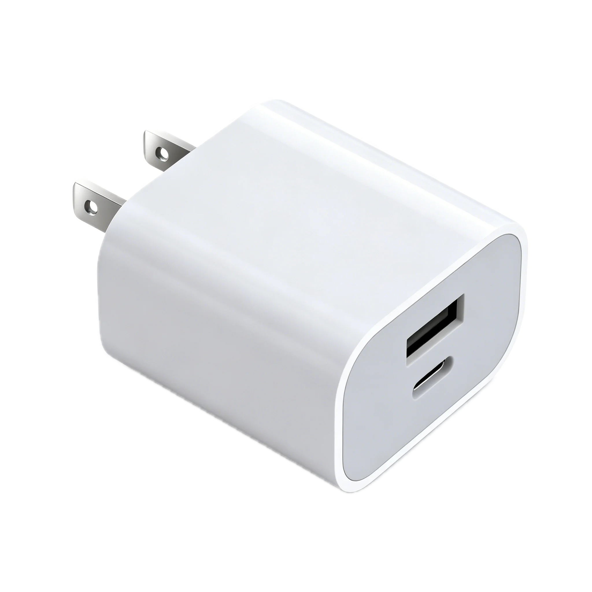 PD30CA 30W PD GaN Charger with USB-C and USB-A dual ports