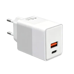 PD45CA 45W GaN Charger with intelligent synchronous USB-C and USB-A charging