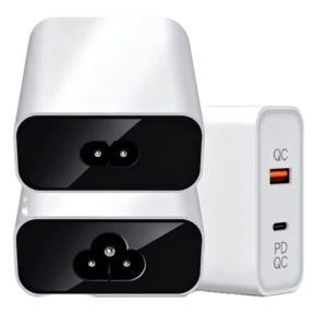 PD65CA 65W GaN Charger with USB-C and USB-A ports
