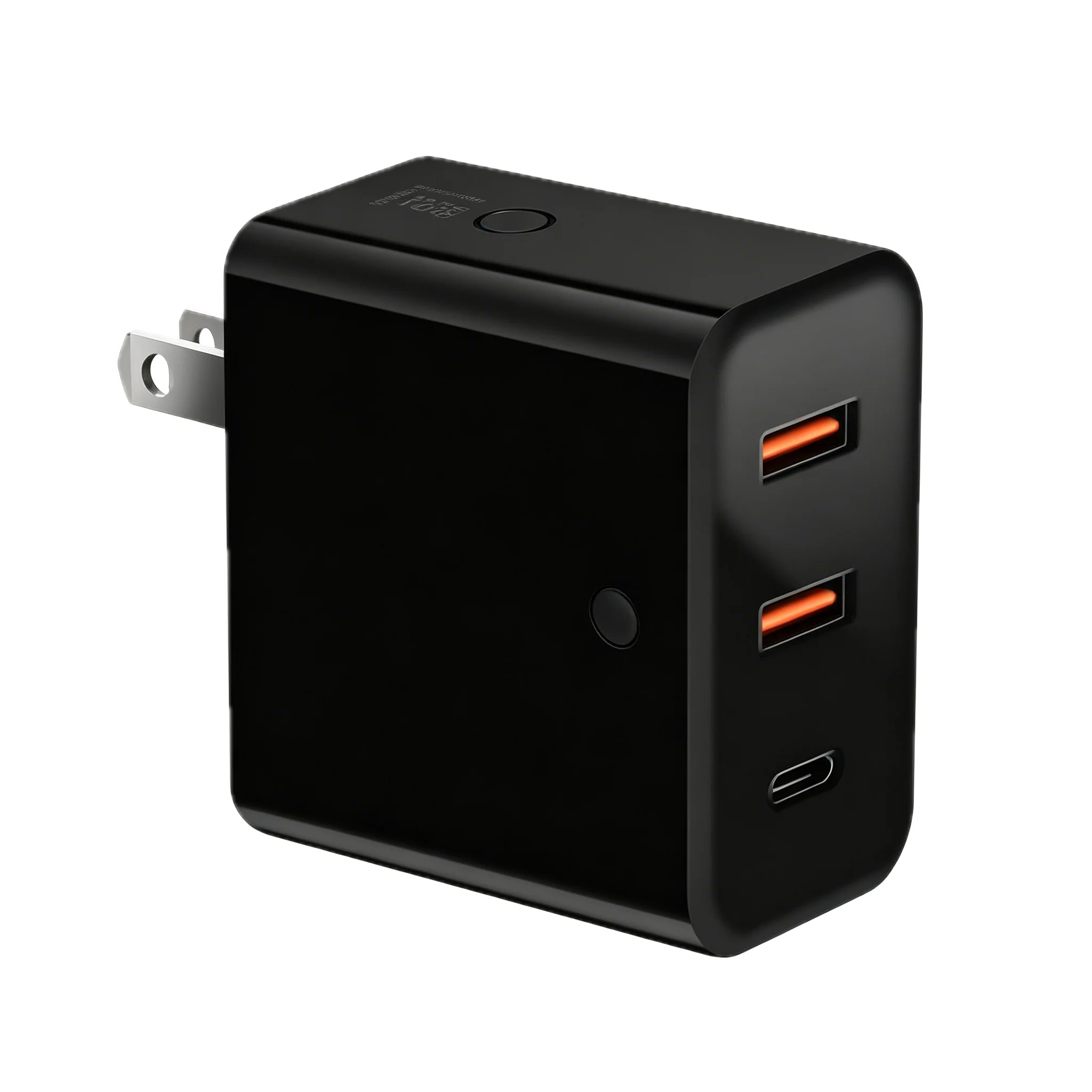 PD65CAA 65W GaN Charger with USB-C and dual USB-A ports
