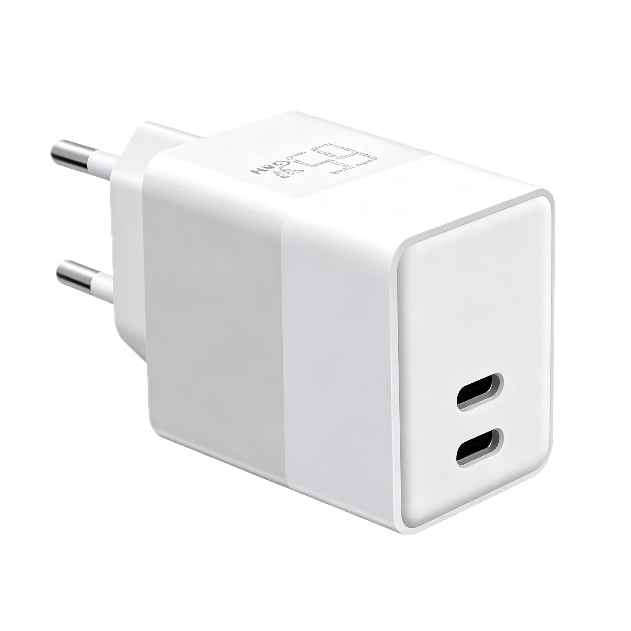 PD65CC 65W Dual USB-C GaN Charger with two USB-C output ports