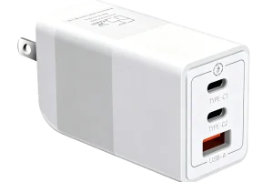 PD65CCA 65W GaN Charger with dual USB-C and USB-A ports